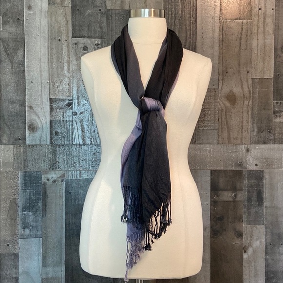 Gorgeous purple ombré scarf pastel whimsigoth lightweight dark feminine witchy - Picture 8 of 8